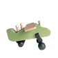 Avión de madera - verde - Miniatura 1