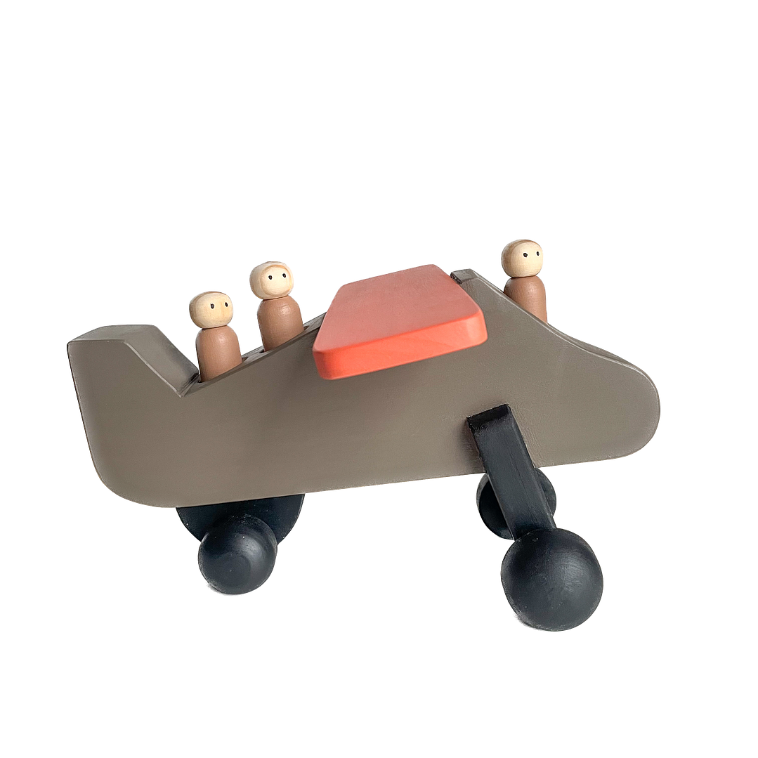 Avión de madera - Café 1