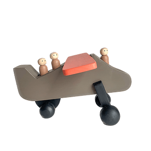 Avión de madera - Café