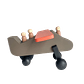 Avión de madera - Café - Miniatura 1