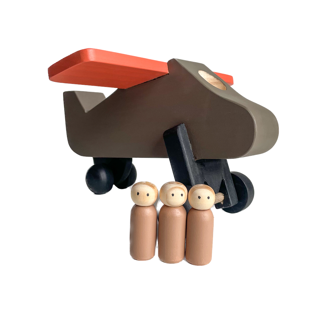 Avión de madera - Café 2