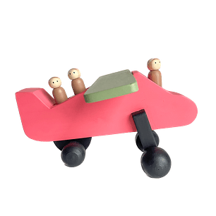 Avión de madera - Rojo