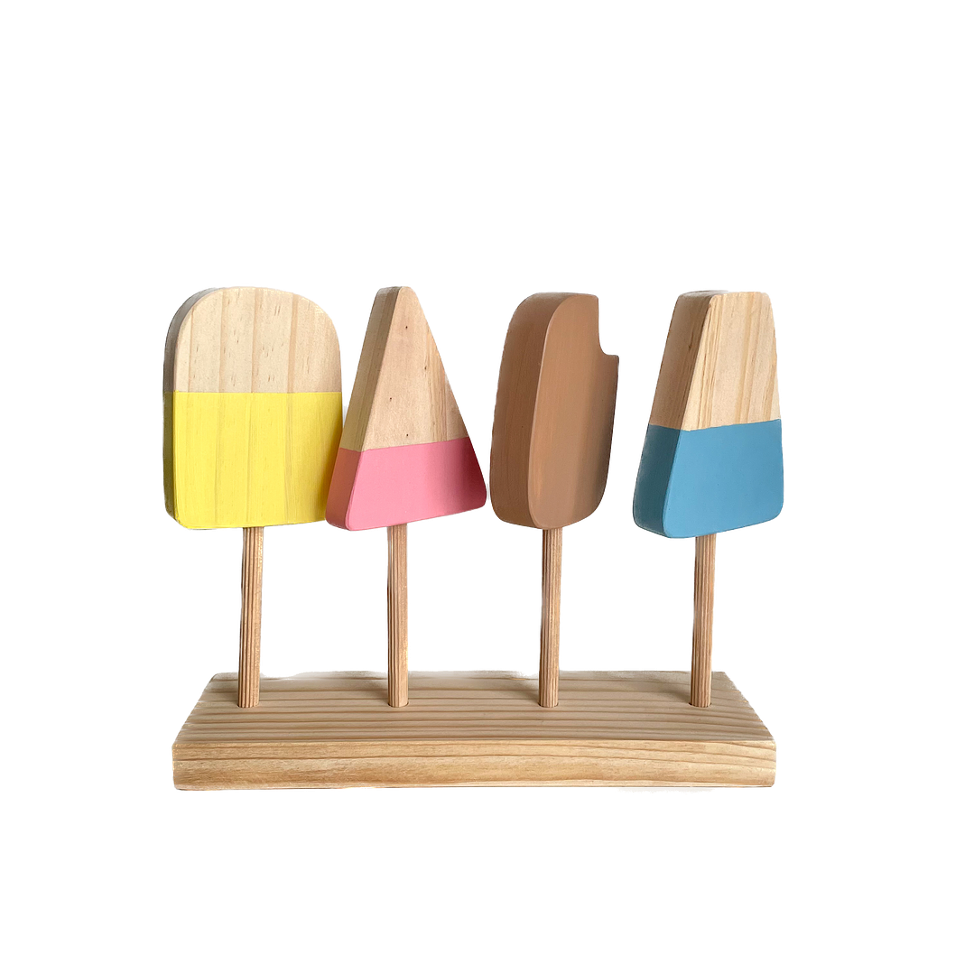 Helados de madera - Crema 1