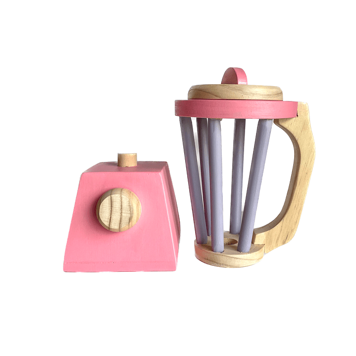 Licuadora de madera - Rosada 2