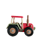 Tractor de Madera - Rojo - Miniatura 1