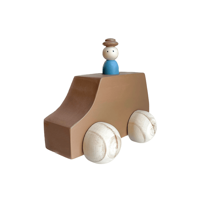Autito de madera - Café 2