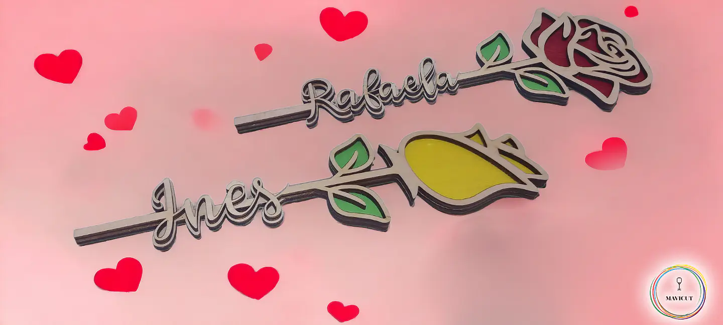 Flor Personalizada com Nome 2