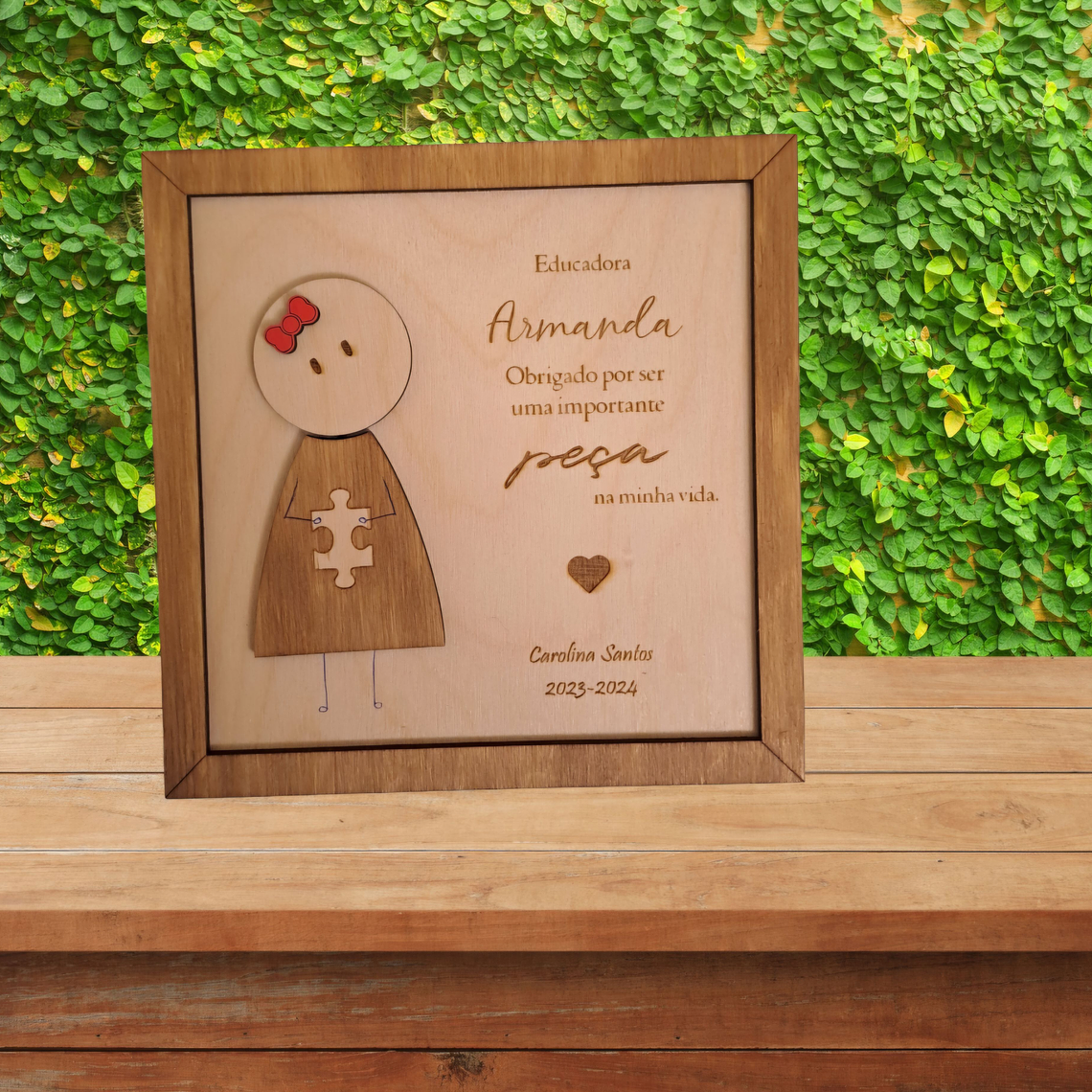 Moldura em Madeira para Lembrança 2