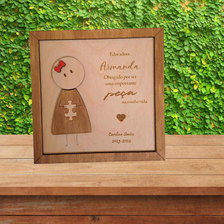 Moldura em Madeira para Lembrança 2