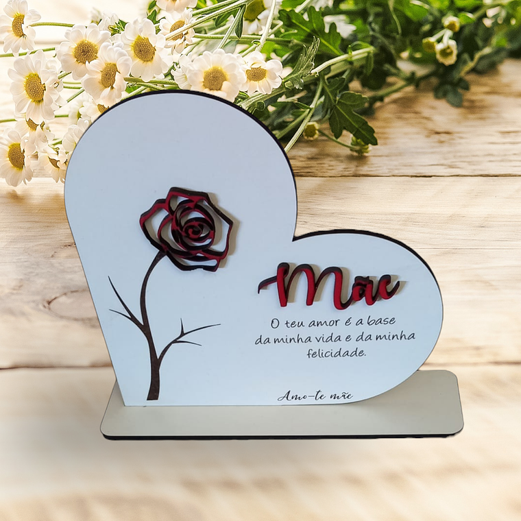Coração Decorativo Personalizado para Mãe 1