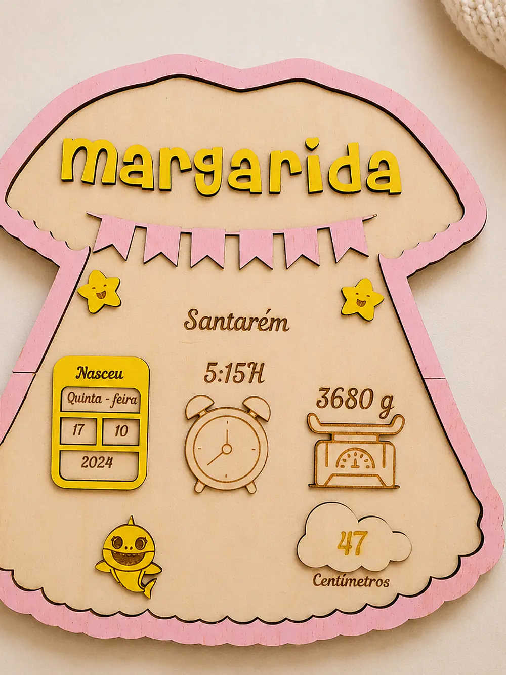 Placa Nascimento - Body 2