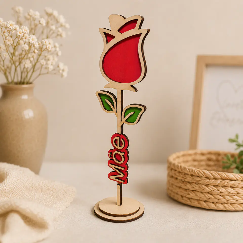 Rosa Personalizada Mãe 2