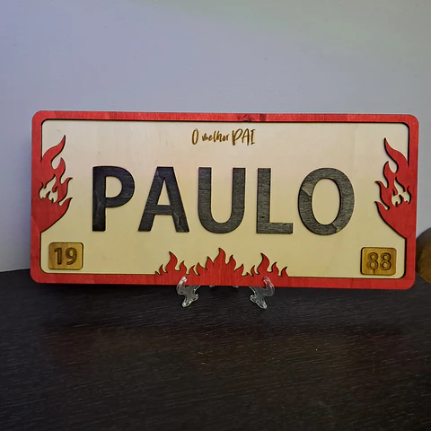 Matrícula Personalizada - Melhor Pai