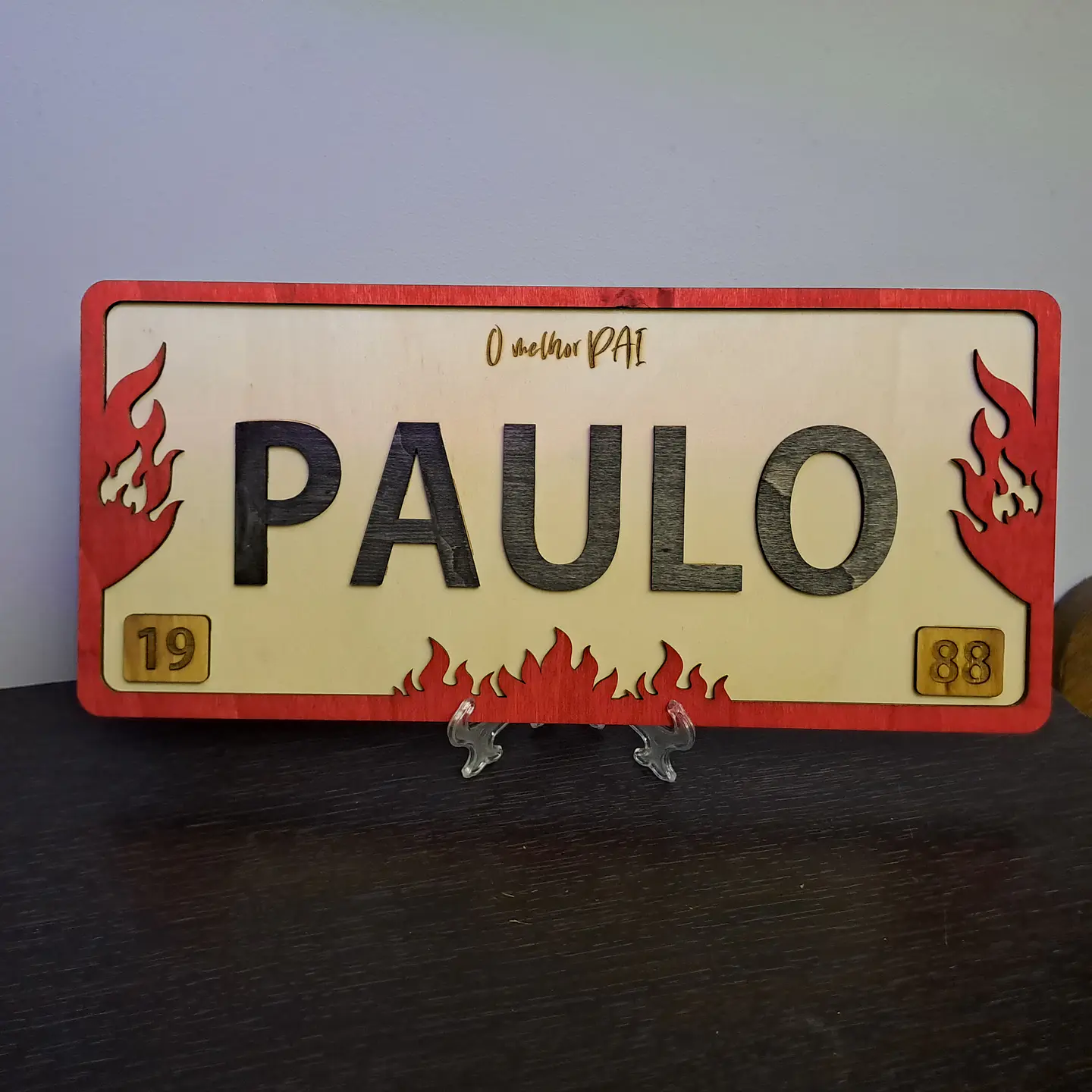 Matrícula Personalizada - Melhor Pai 1