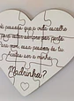 Kit Convite para Padrinhos | Caixa Personalizada + Puzzle Coração - Thumbnail 2