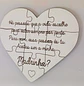 Kit Convite para Padrinhos | Caixa Personalizada + Puzzle Coração - Thumbnail 2