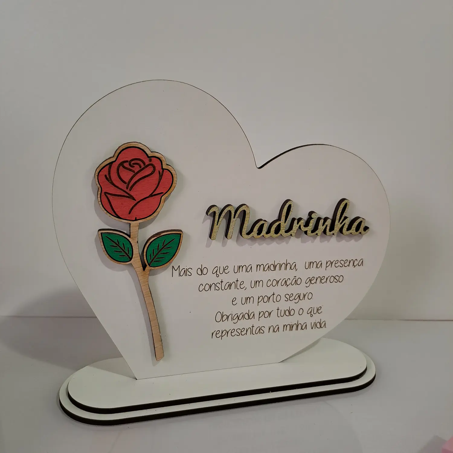 Coração Personalizado com Mensagem 1