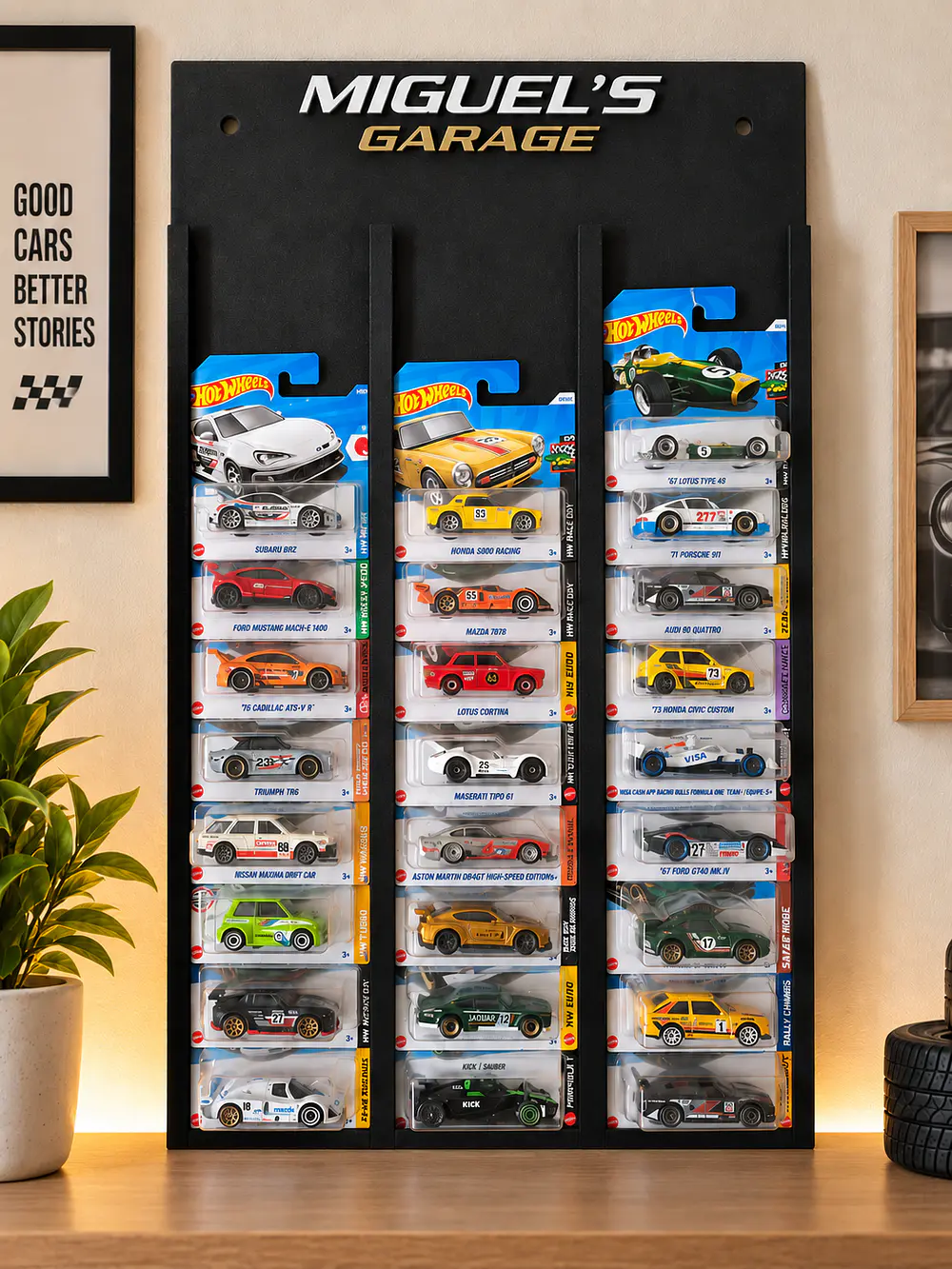 Expositor Vertical para Miniaturas Modelo Frame - Your Garage