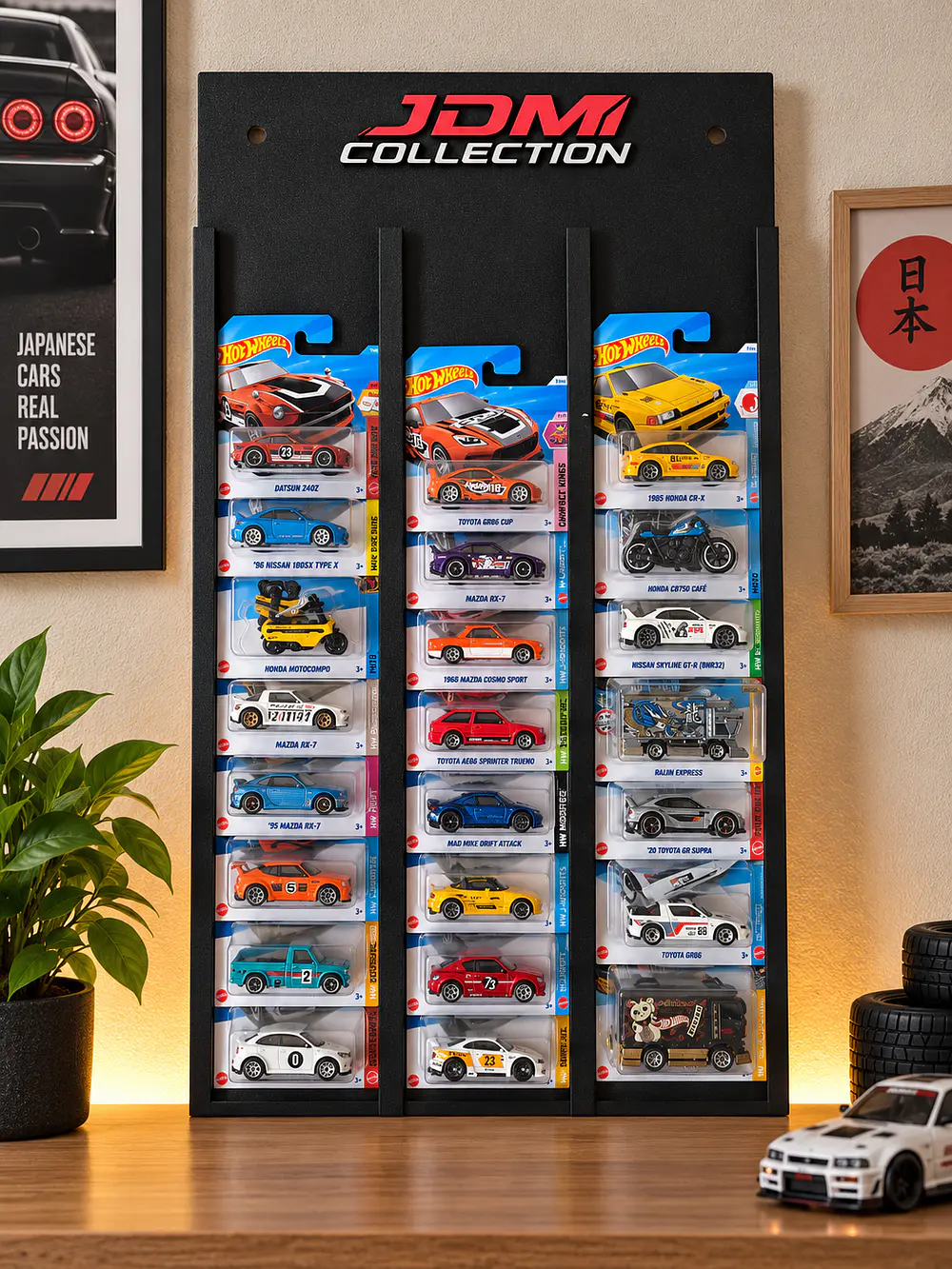 Expositor Vertical para Miniaturas Modelo Frame - JDM Collection