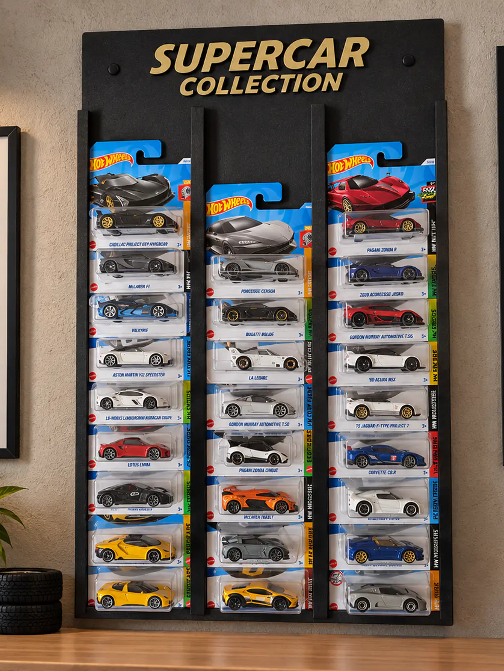 Expositor Vertical para Miniaturas Modelo Frame - Supercar Collection