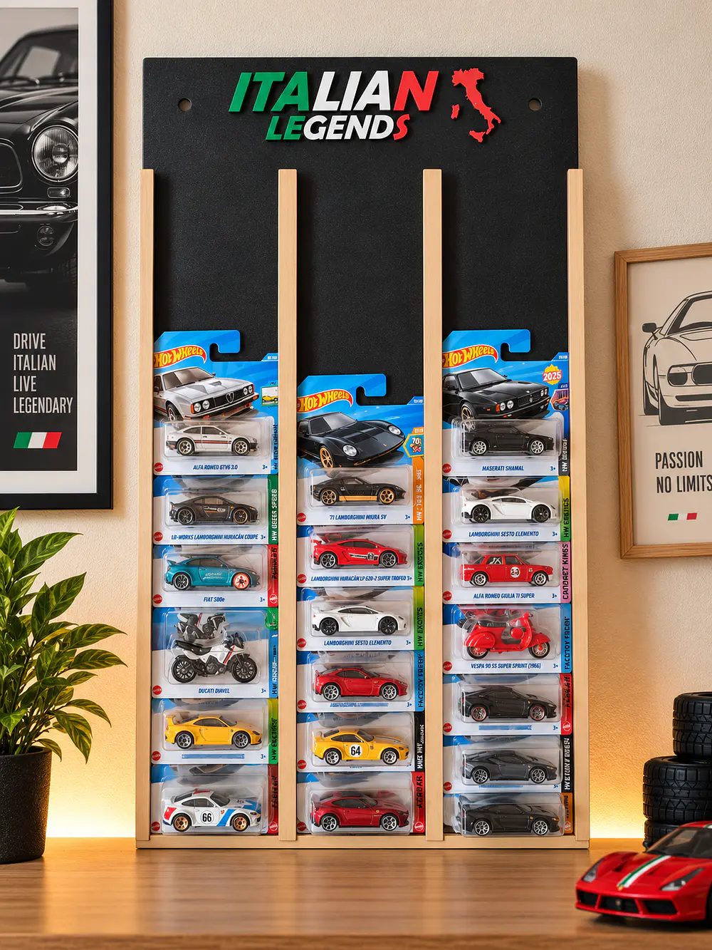 Expositor Vertical para Miniaturas Modelo Frame - Italian Legends