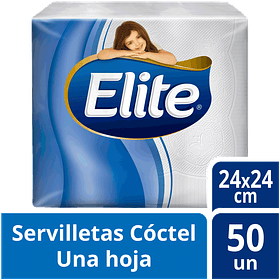 SERVILLETA COCKTAIL  ELITE 50uni