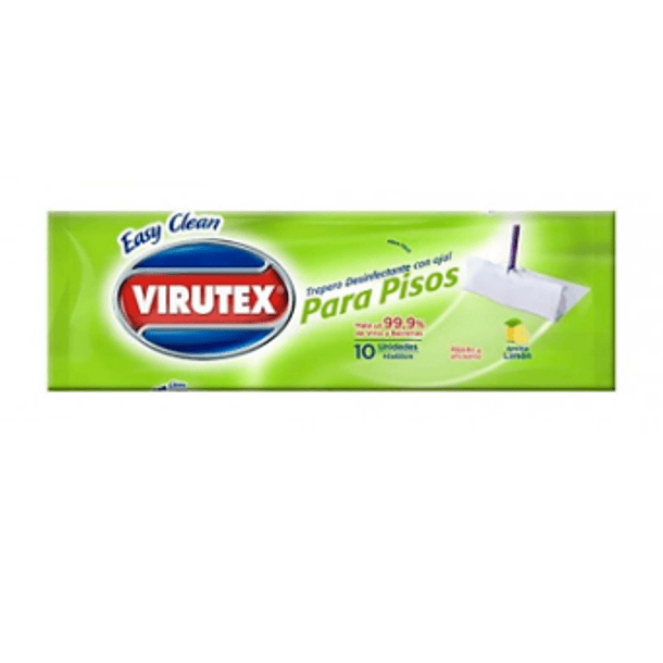 TRAPEROS HUMEDOS VIRUTEX DESINF. LIMÓN 10un