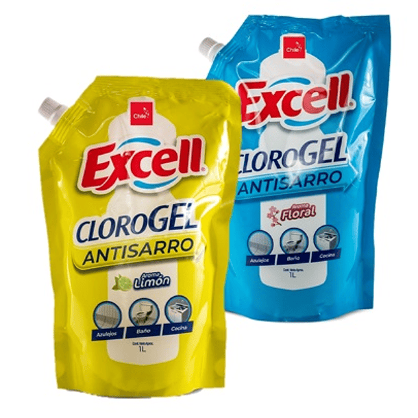 CLORO GEL EXCELL DOYPACK  1Lt VARIEDADES 1