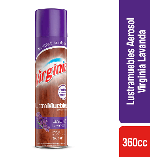 LUSTRA MUEBLES SPRAY  VIRGINIA LAVANDA 360cc