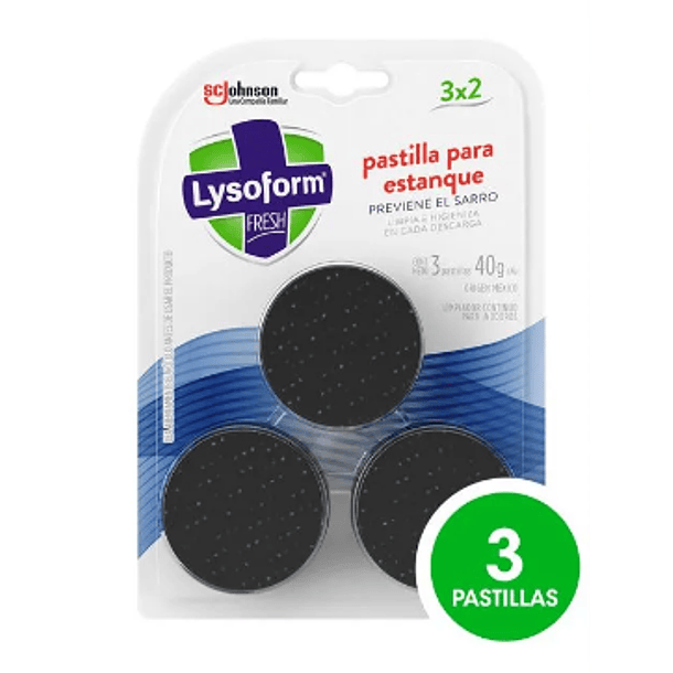 PASTILLAS AZUL WC LYSOFORM PACK 3un