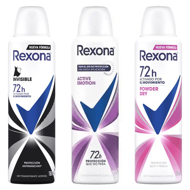 DESODORANTE SPRAY REXONA VARIEDADES 150ml 1