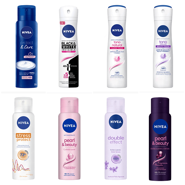 DESODORANTE NIVEA SPRAY VARIEDADES 150ml150ml 1