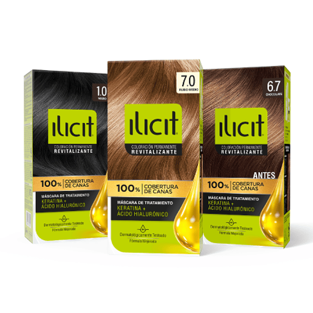 KIT TINTURA PARA CABELLO ILICIT  1