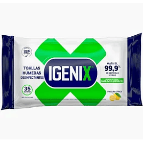 TOALLAS DESINFECTANTES IGENIX POUCH 35un 