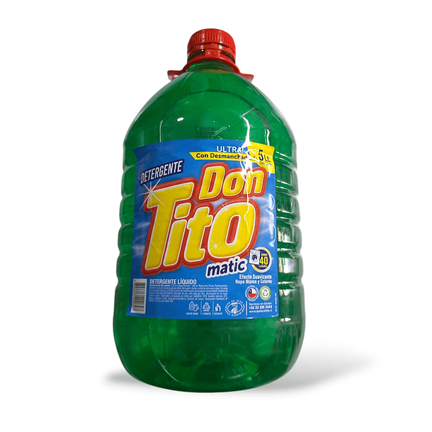 DETERGENTE LÍQUIDO MATIC DON TITO 5LTS