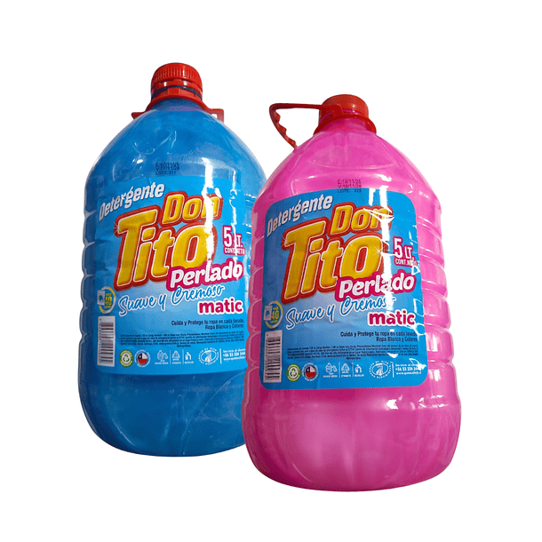 DETERGENTE LÍQUIDO PERLADO DON TITO 5LTS 1
