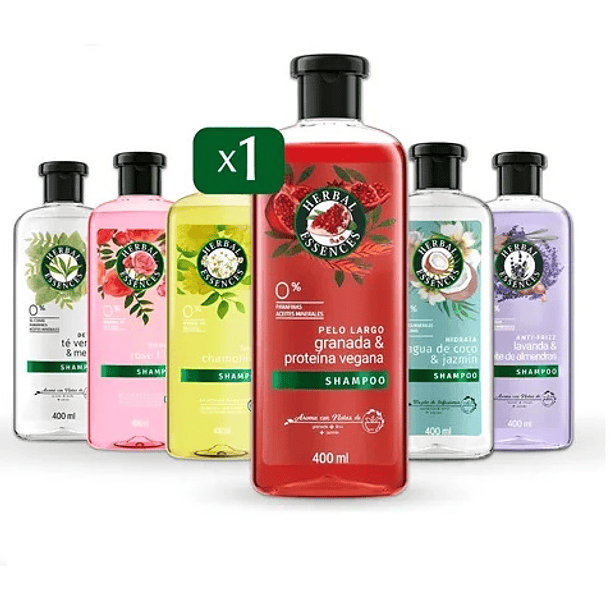SHAMPOO HERBAL ESSENCES VARIEDADES 400ml 1