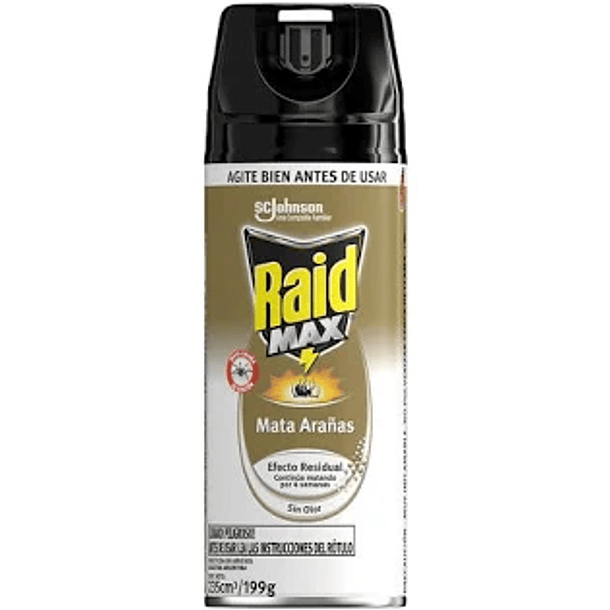 INSECTICIDA SPRAY RAID MAX MATA ARAÑAS 235cc
