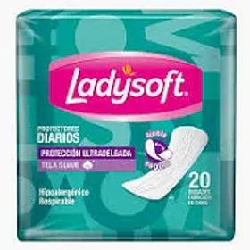PROTECTORES DIARIOS LADYSOFT 20UN