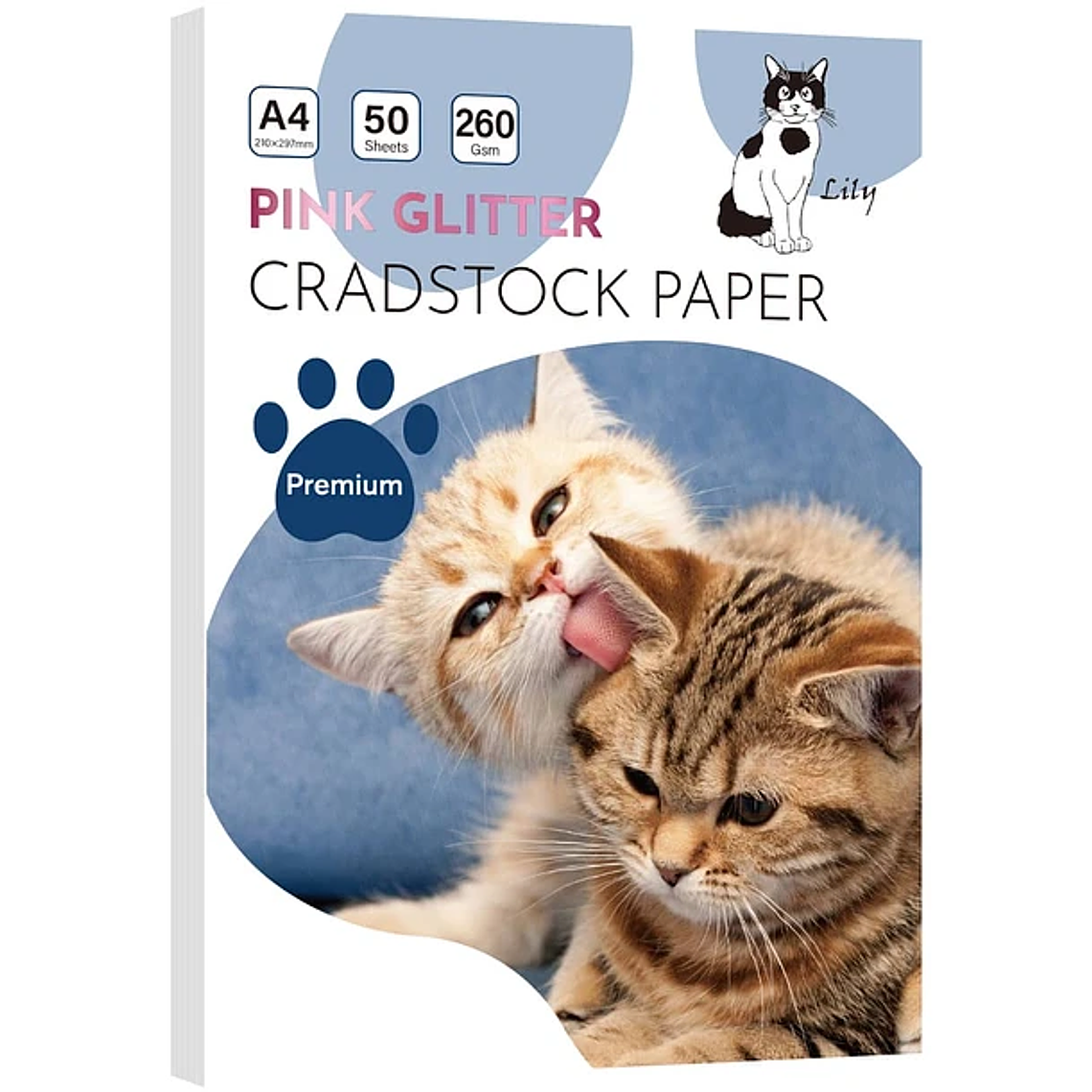 Cartulinas Glitter 260 gramos 50 hojas 4