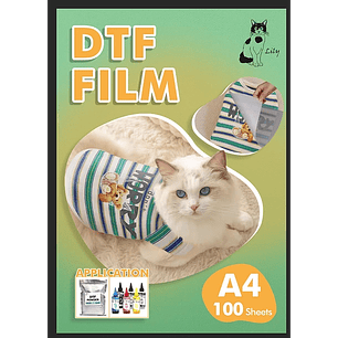 RESMA DTF FILM A4 100 HOJAS