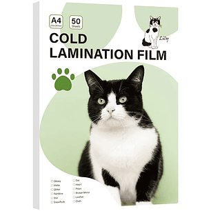 LAMINADOS EN FRIO LISOS, HOLOGRAFICOS  Y TEXTURAS 50 HOJAS MARCA LILY