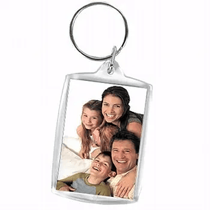 Llaveros Acrilicos rectangular Portafotos AAA 100 UNIDADES