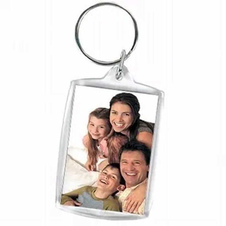 Llaveros Acrilicos rectangular Portafotos AAA 100 UNIDADES 2