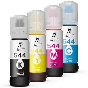 Tintas alternativas 544 compatible con impresoras Modelos L3110, L3210, L3150, L3250