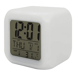 RELOJ DIGITAL CAMBIA COLOR CON 3 PLACAS  SUBLIMABLES