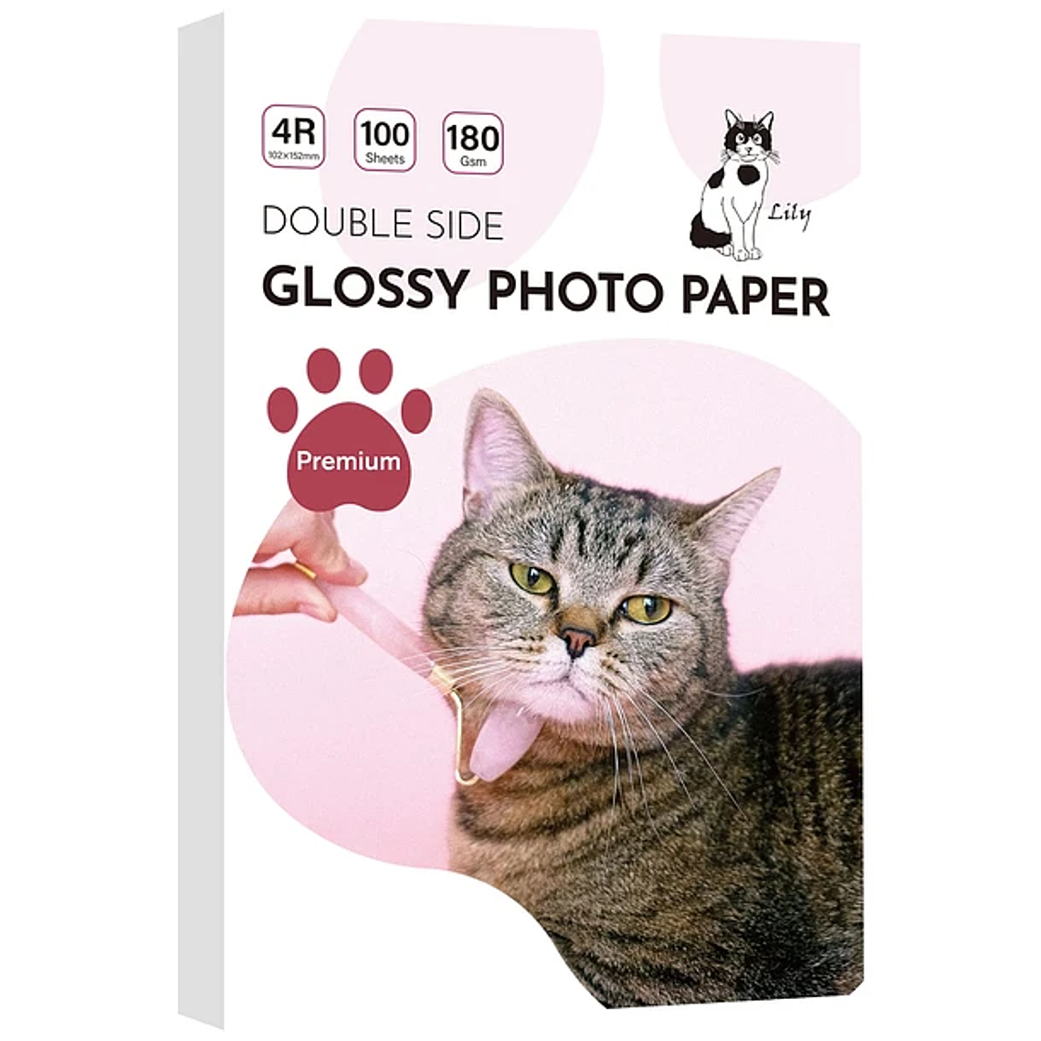PAPEL DOBLE FAZ GLOSSY  4R (102X152MM) DE 180 GRAMOS DE 100 HOJAS 1