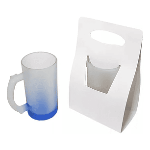 CAJA SUBLIMABLE PARA SHOPERO DE 16oz TIPO CINTA 