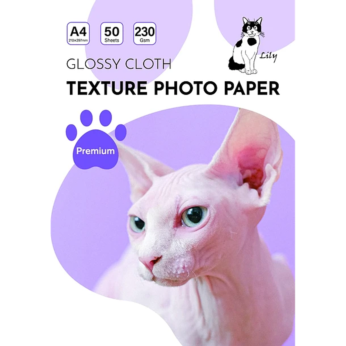 Papel para tarjeta  textura 230gr 50 hojas glossy  1