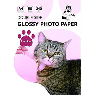 PAPEL FOTOGRAFICO 240GR DOBLE CARA 50 HOJAS